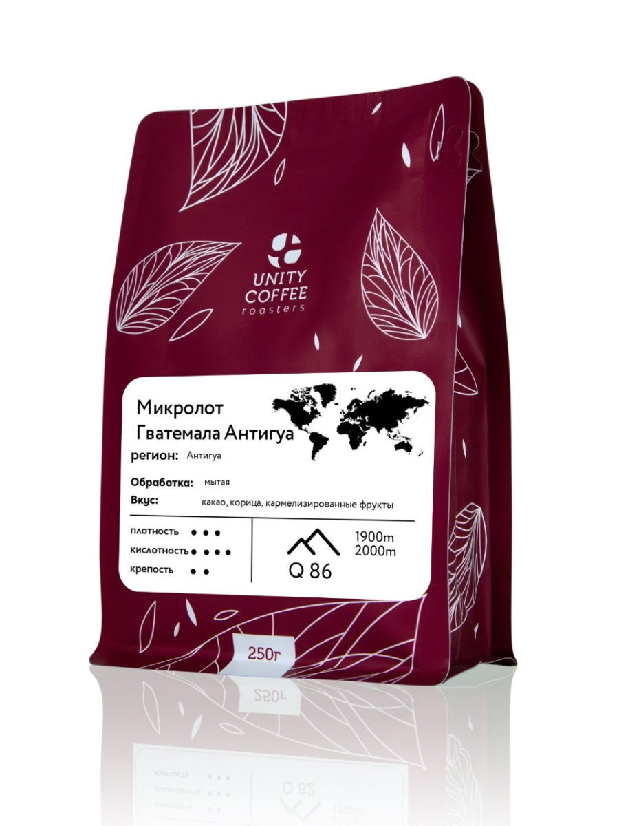 

Кофе Unity Coffee Гватемала Антигуа молотый 250 гр