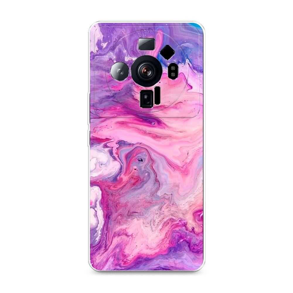

Чехол на Xiaomi 12S Ultra "Нежно-розовая абстракция", Розовый, 314550-3