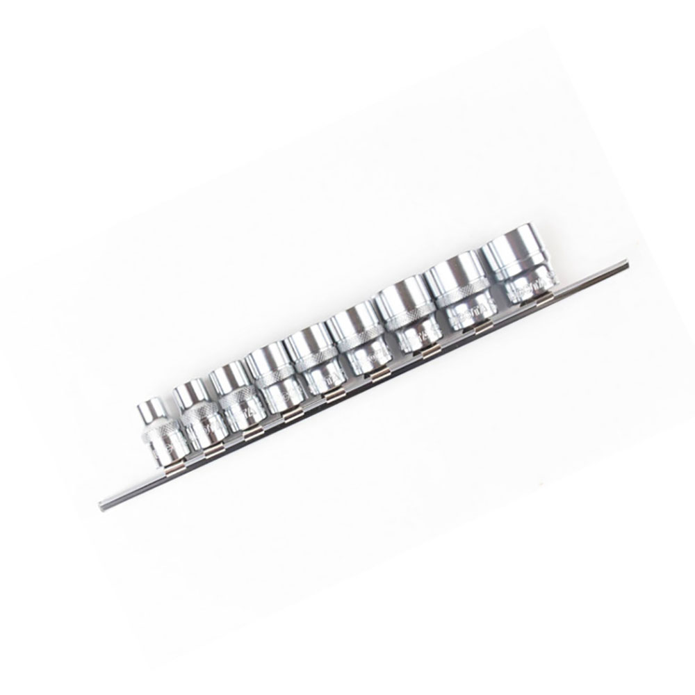 

Набор головок 1/4" 6-гр. 8 пр. 6,7,8,9,10,12,13,14мм на планке AUTOMASTER, AMT-402108