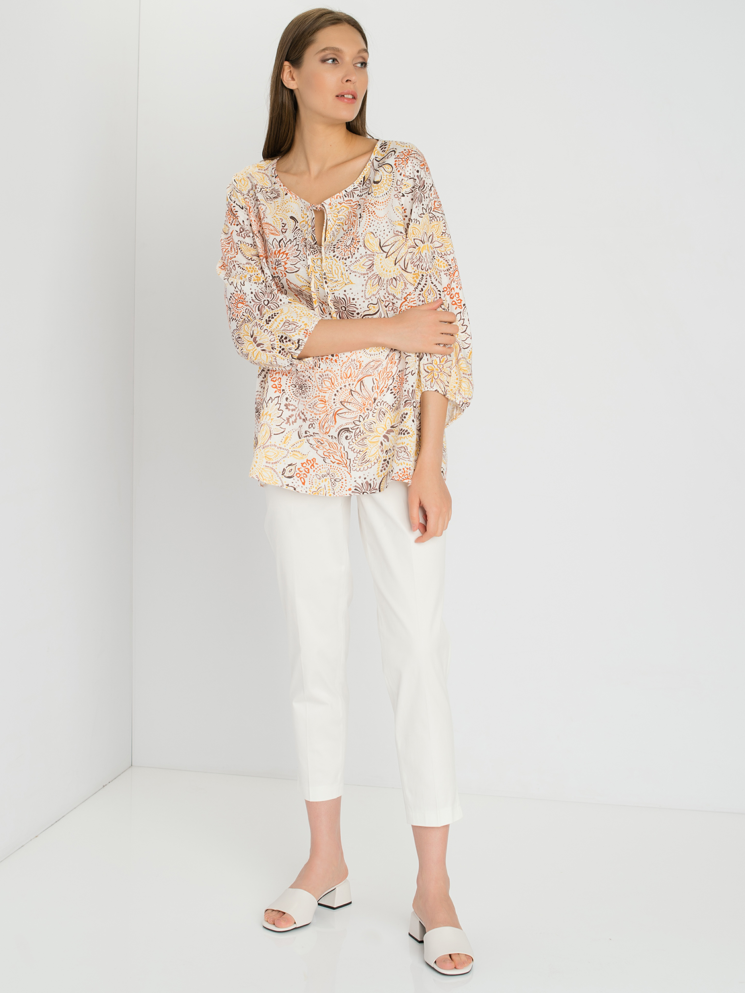 

Брюки женские Gerry Weber 720032-31212-99700 белые 42, 720032-31212-99700