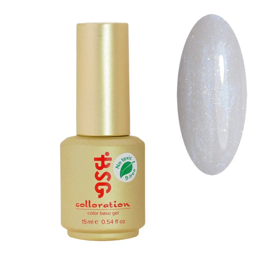 

Цветная жесткая база Bio Stretch Gel Colloration №21 жемчужный с шиммером 15 мл