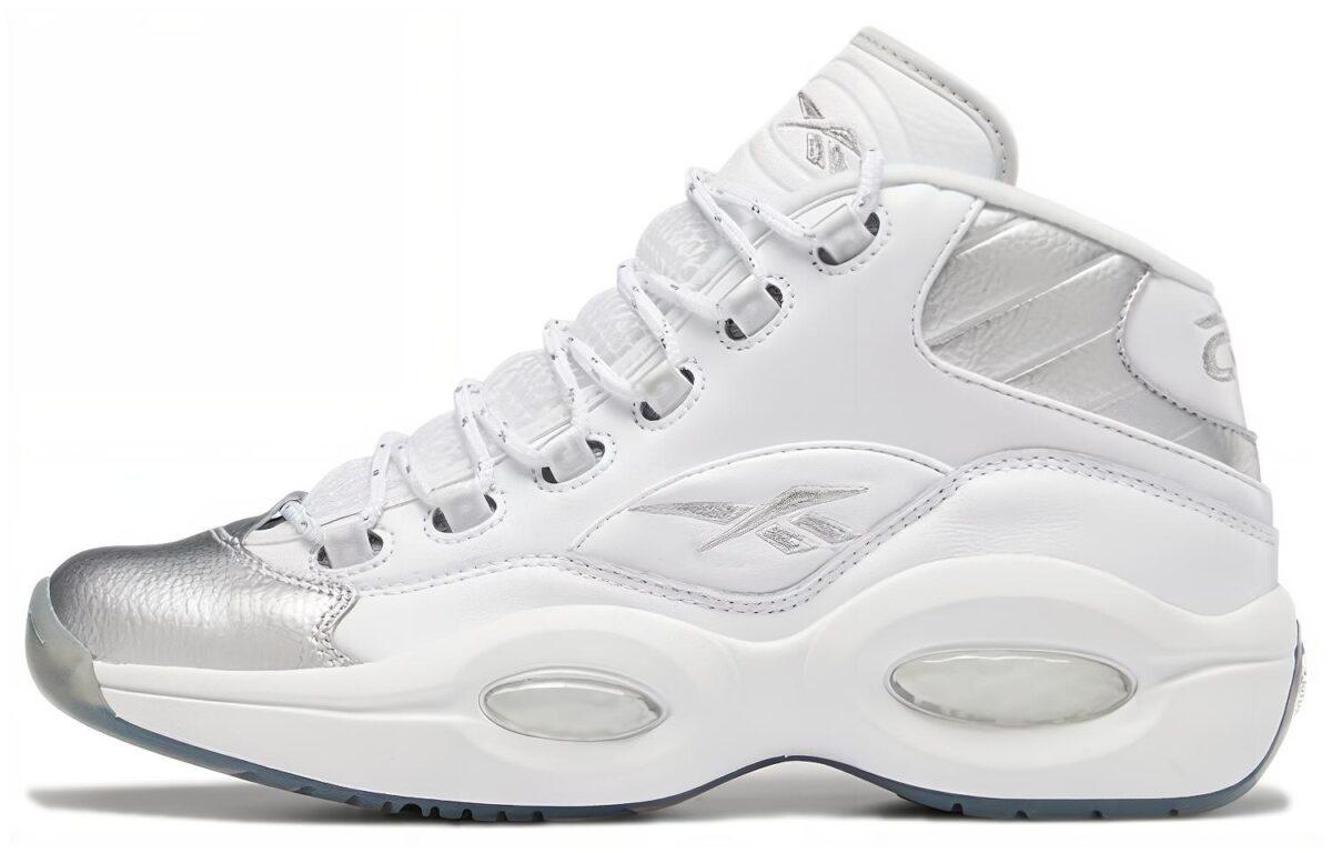 

Кроссовки унисекс Reebok Question Mid 25th Anniversary белые 40.5 EU, Белый, Question Mid 25th Anniversary