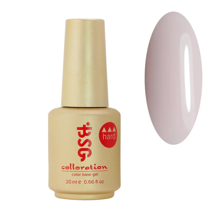 

Цветная жесткая база Bio Stretch Gel Colloration Hard №56 бело-розовый 20 мл