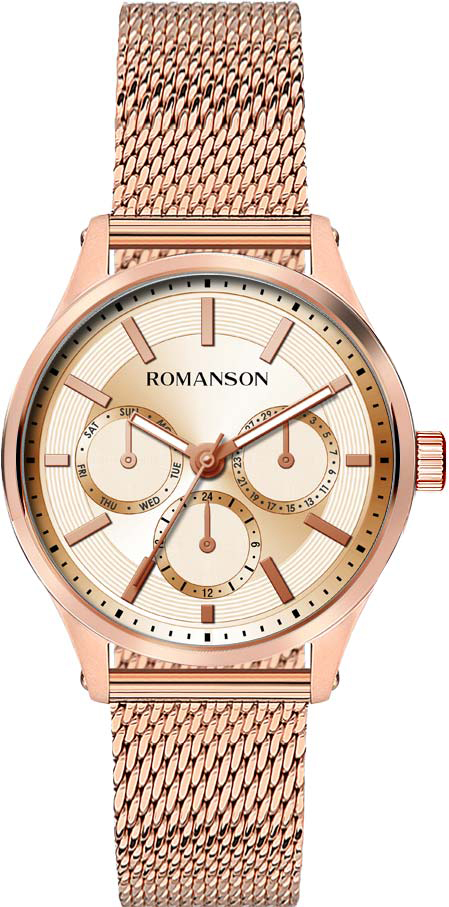 фото Наручные часы женские romanson tm0b10flr(rg)