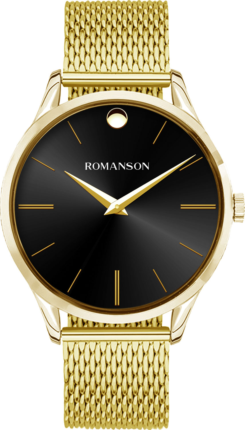 фото Наручные часы мужские romanson tm0b06mmg(bk)