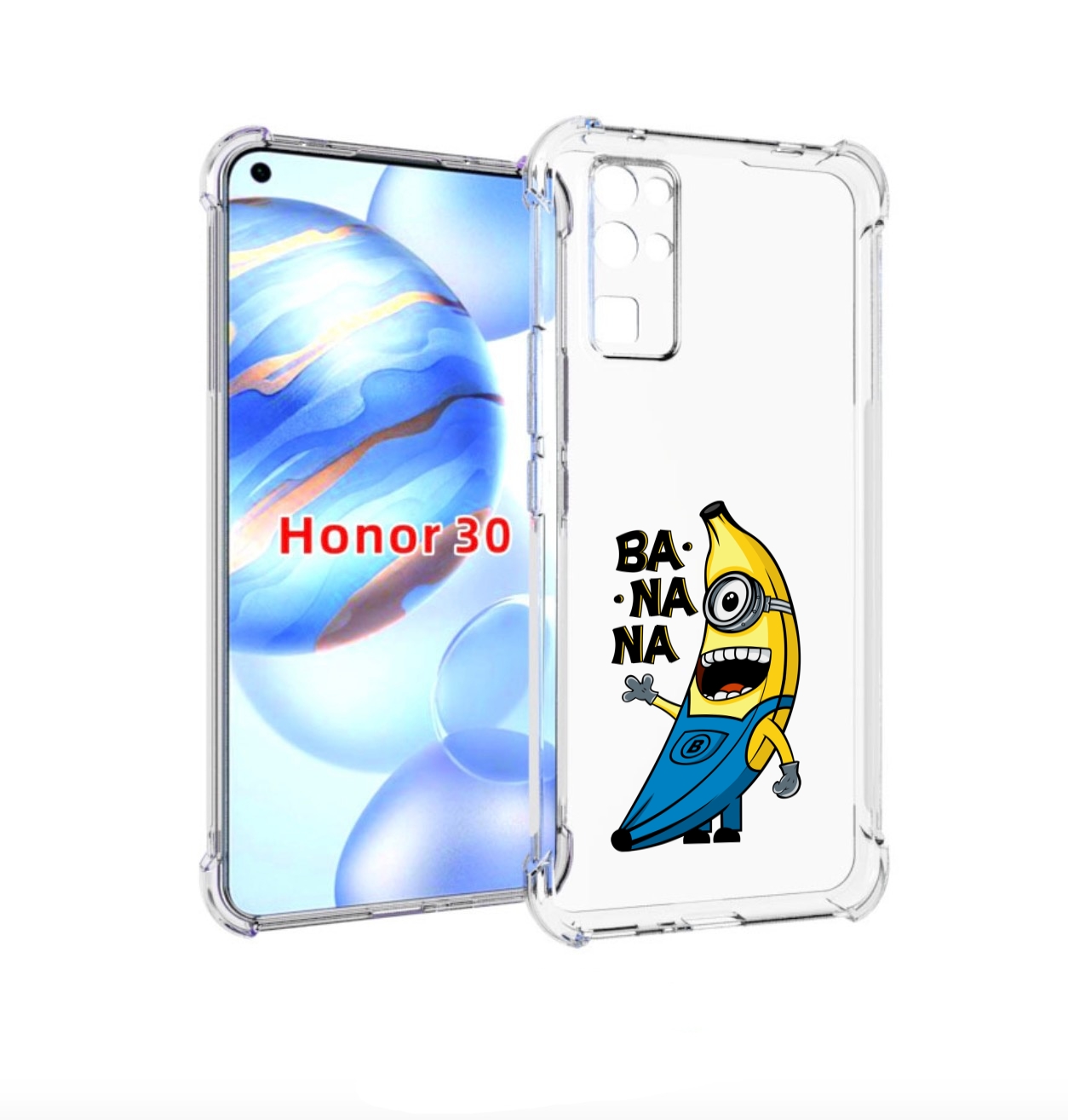 

Чехол бампер MyPads Банана-миньон для Honor 30 (BMH-AN10) против, Прозрачный, Tocco
