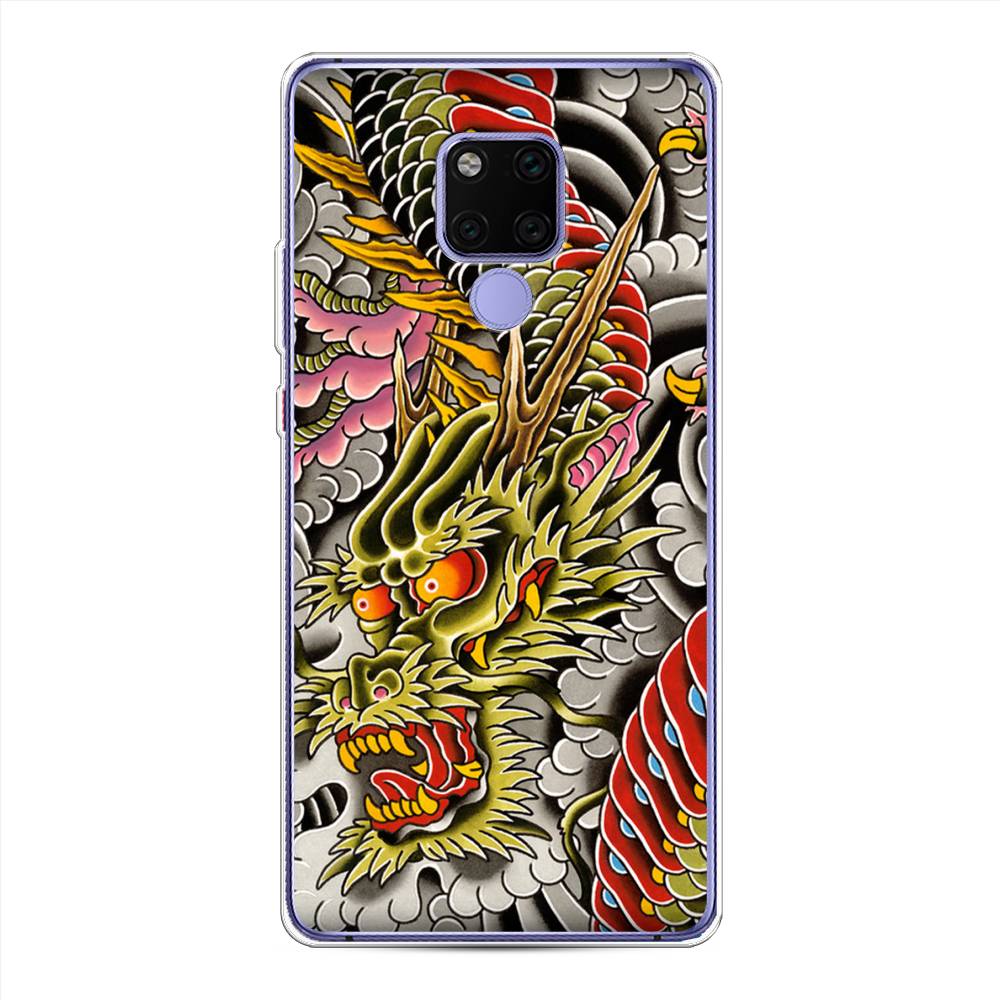 

Чехол для Huawei Mate 20X "Японский дракон", Желтый;розовый;красный, 66950-4