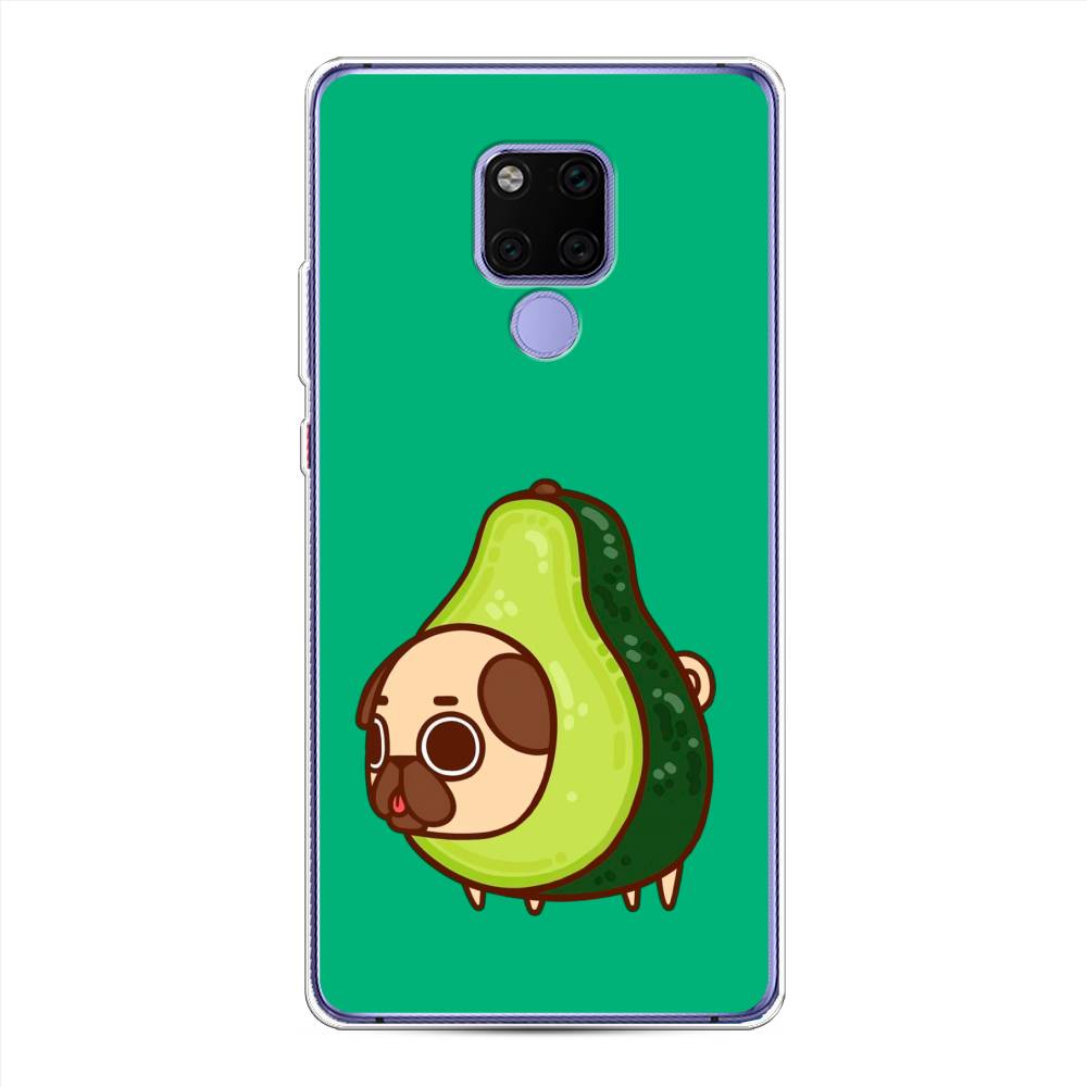 

Чехол для Huawei Mate 20X "Мопс авокадик", Зеленый, 66950-1