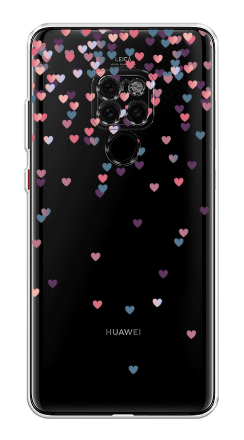 

Чехол на Huawei Mate 20 "Посыпка сердечки", Розовый;фиолетовый, 66850-3