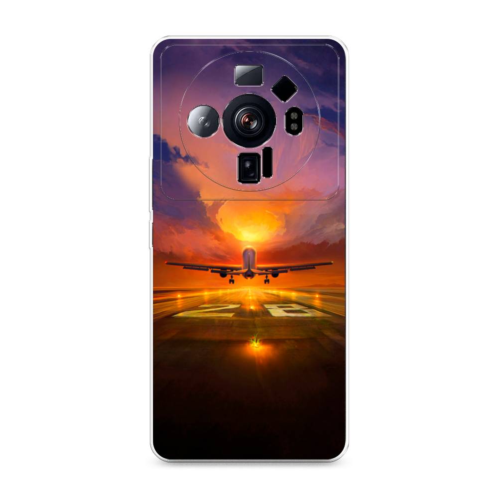 

Чехол на Xiaomi 12S Ultra "Самолет на посадке", Оранжевый;синий, 314550-6