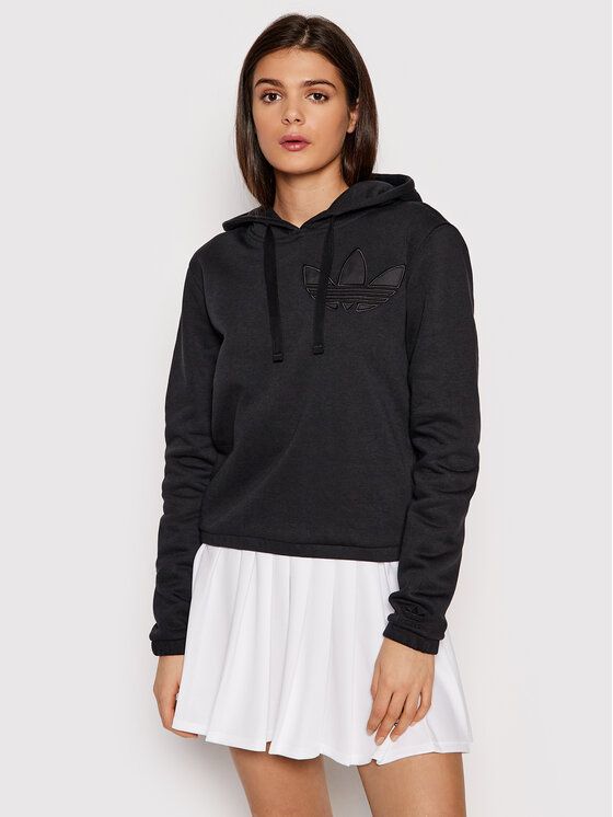 

Худи женское Adidas 0000209021202 черное 30 EU, Черный, 0000209021202