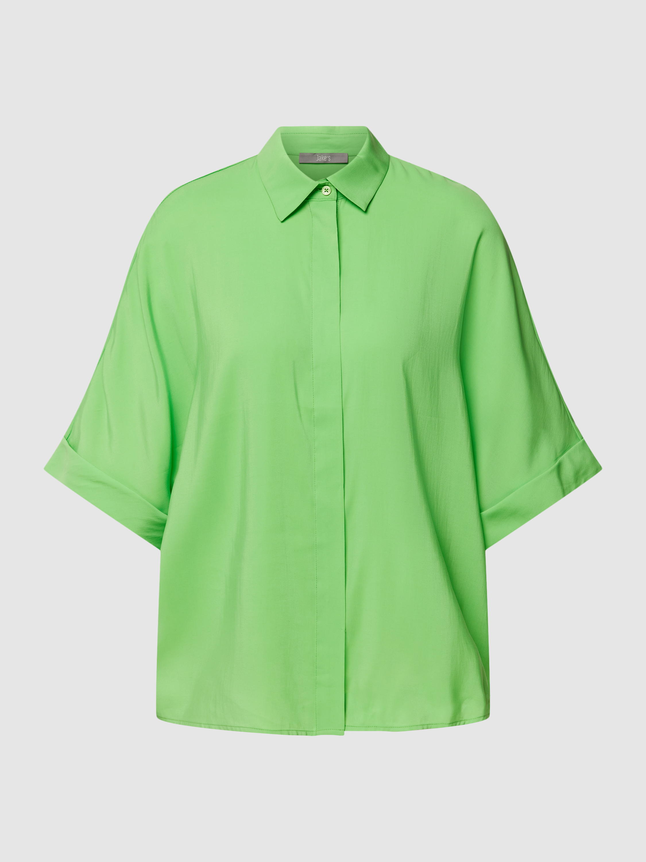 Рубашка женская Jake's Collection 1783796 зеленая 42 (доставка из-за рубежа)