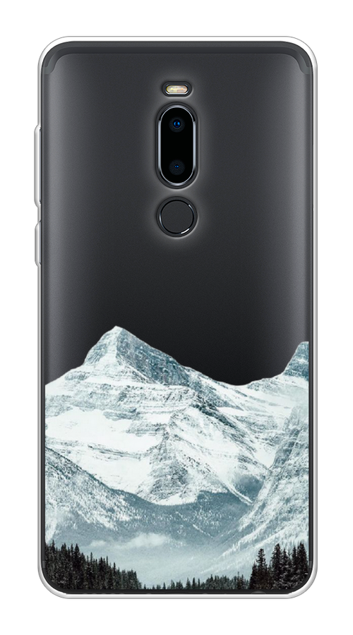 

Чехол на Meizu M8 "Горы арт 1", Белый;зеленый, 73150-2