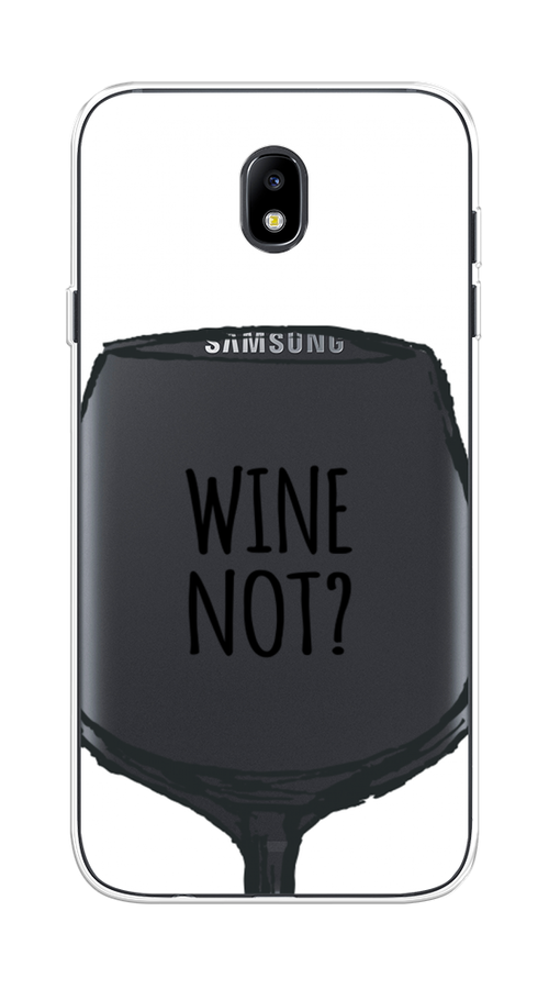 

Чехол на Samsung Galaxy J7 2017 "Wine not white", Белый, 23150-6