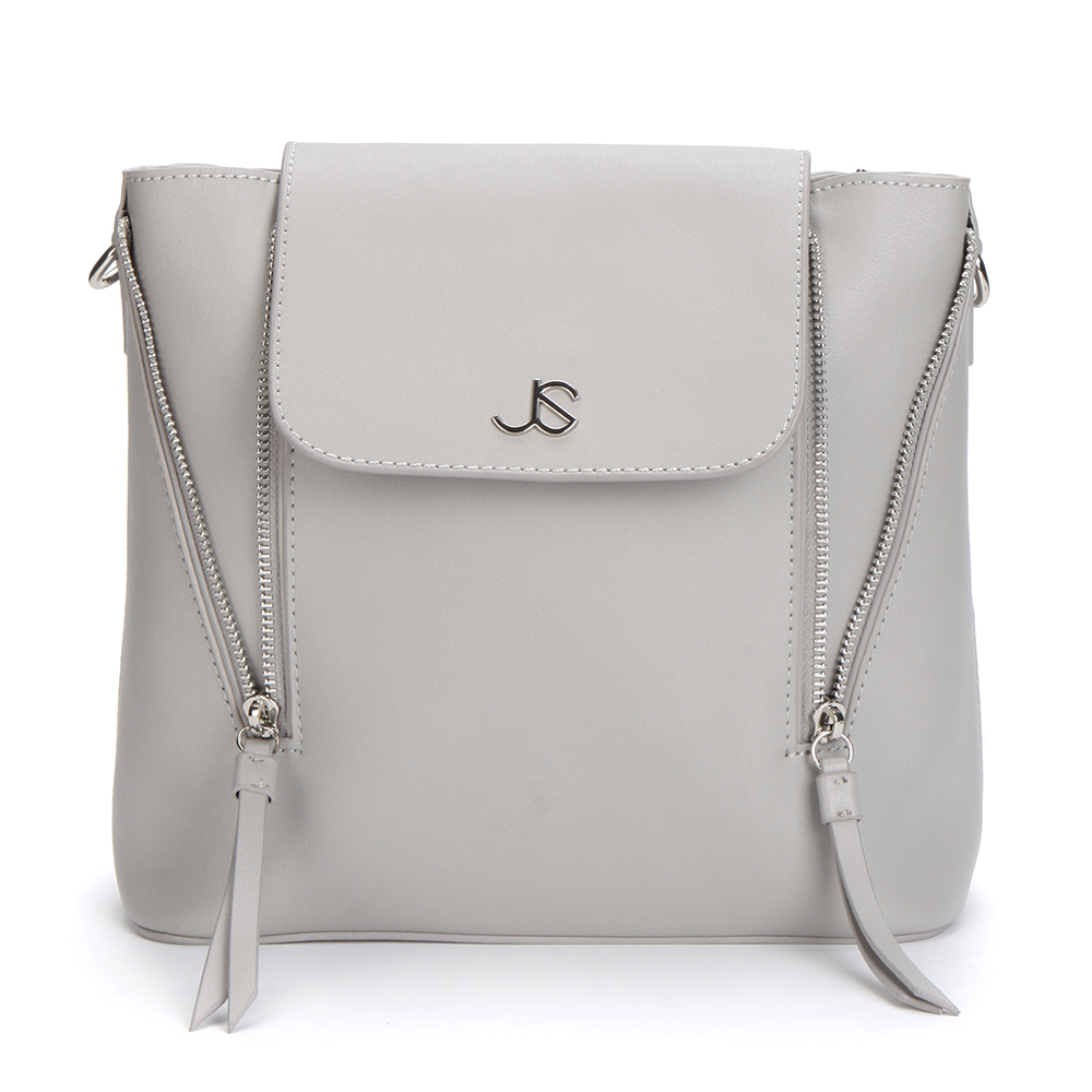 Сумка-рюкзак женская JANE'S STORY HBG-8990-77 серый, 24х23х11 см