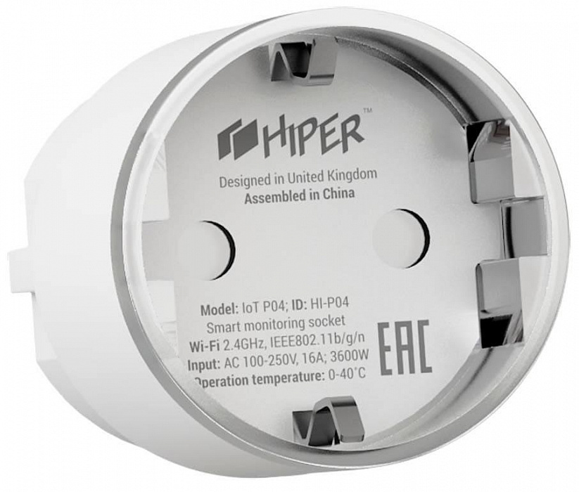 фото Умная розетка hiper iot p04 (white)