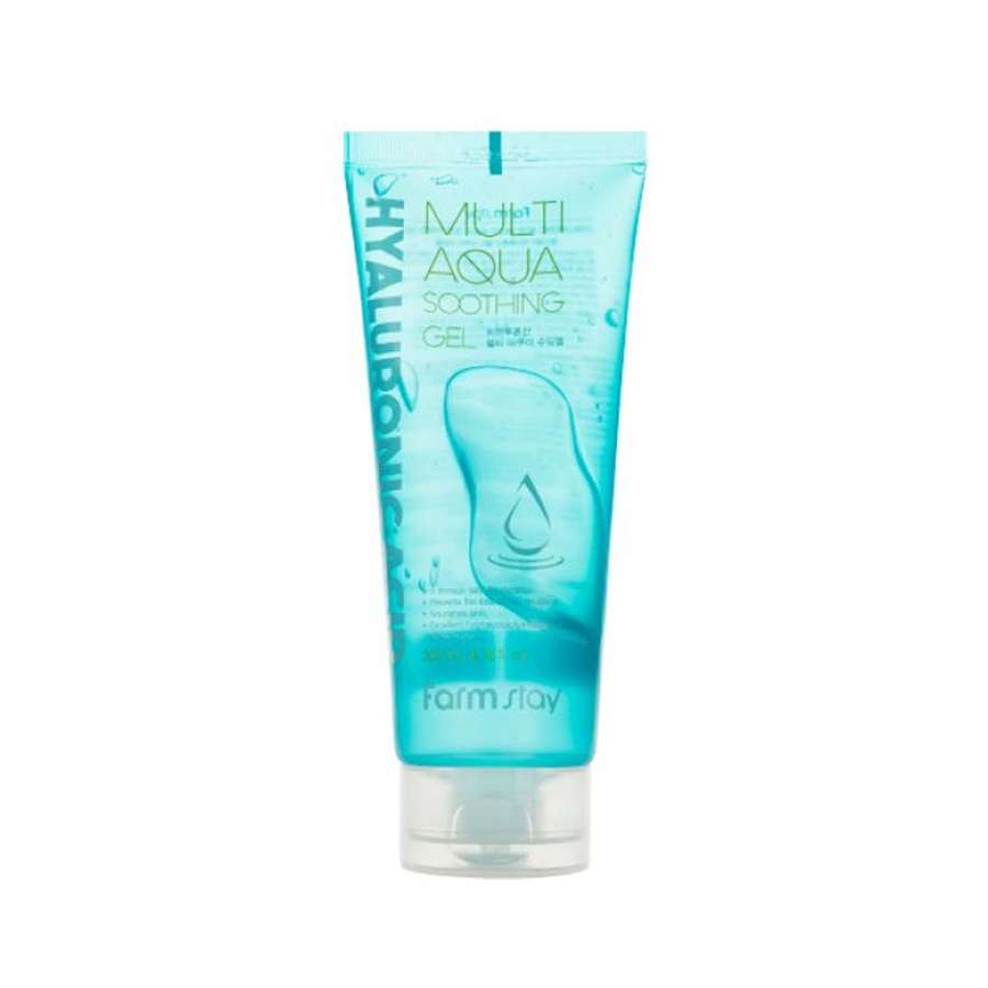 Гель для лица Farm Stay Hyaluronic Acid Multi Aqua Soothing Gel, успокаивающий, 200 мл