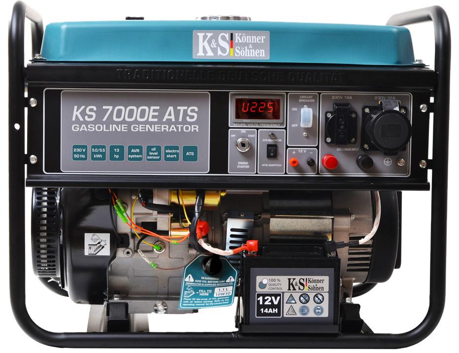 

Генератор KONNER&SOHNEN KS 7000E ATS, KS 7000E ATS