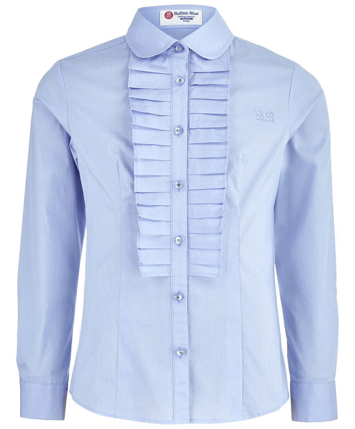 

Блузка для девочек Button Blue, цв. голубой, р-р 170, 218BBGS22031800