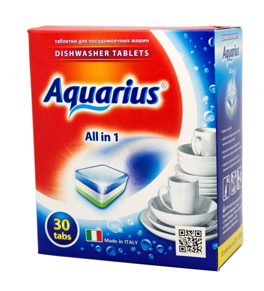 Таблетки для ПММ Aquarius ALLin1 (midi) 30 штук