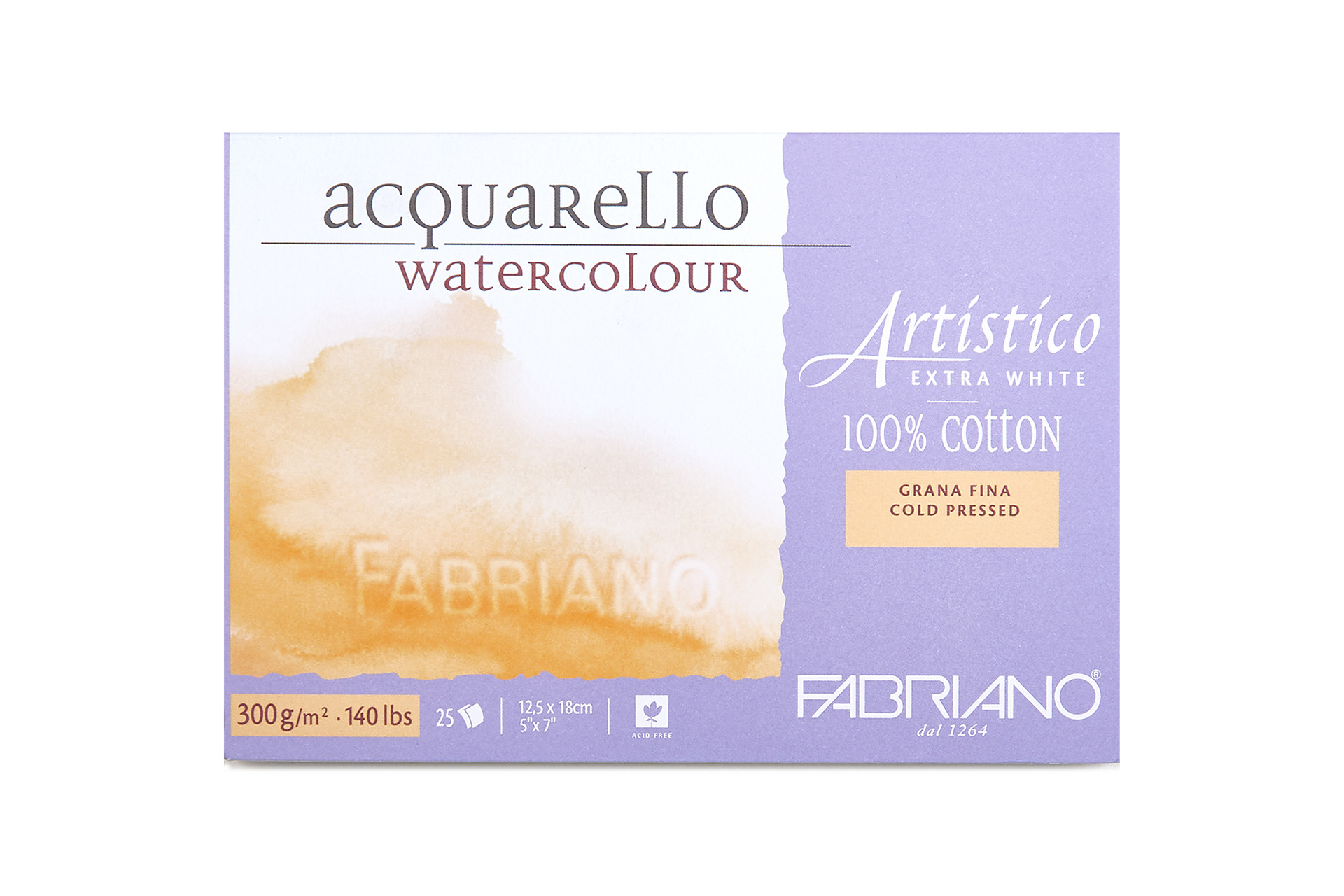 

Блок для акварели "Artistico Extra White", фин, 12,5x18 см, 25 листов