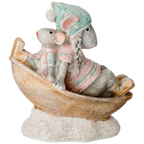 

Фигурка декоративная Lefard, Мышки, 5,5x10x10,5 см, разноцветный
