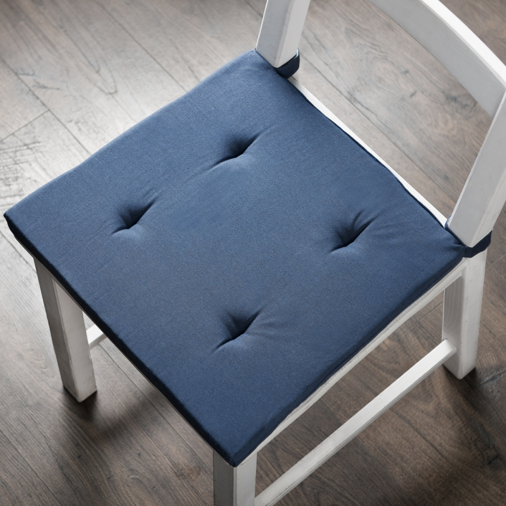 фото Подушка на стул на сидушку pasionaria билли 42х37 см, синий 2 шт