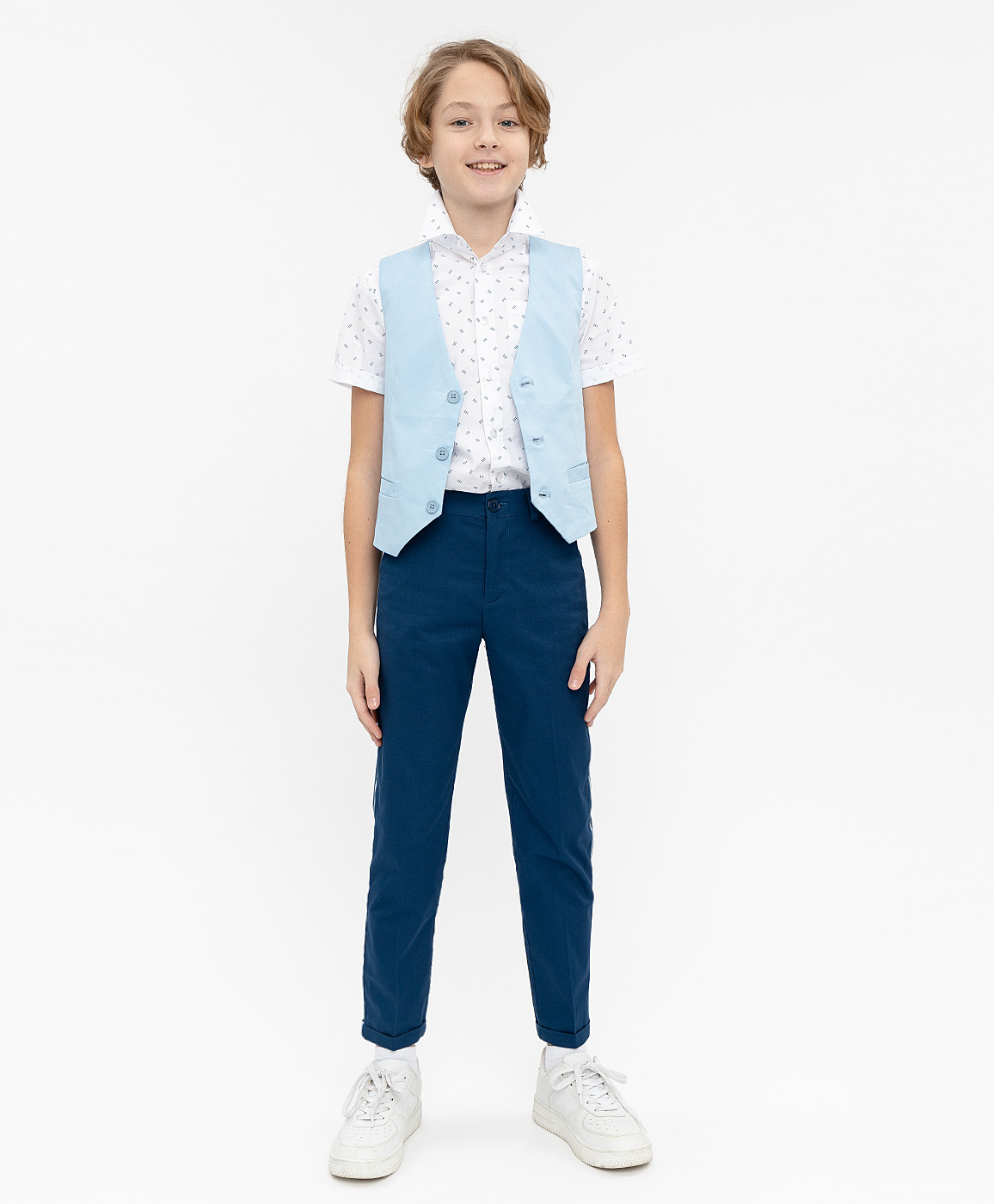 

Брюки для мальчиков Button Blue, цв. синий, р-р 158, 120BBBP63011000