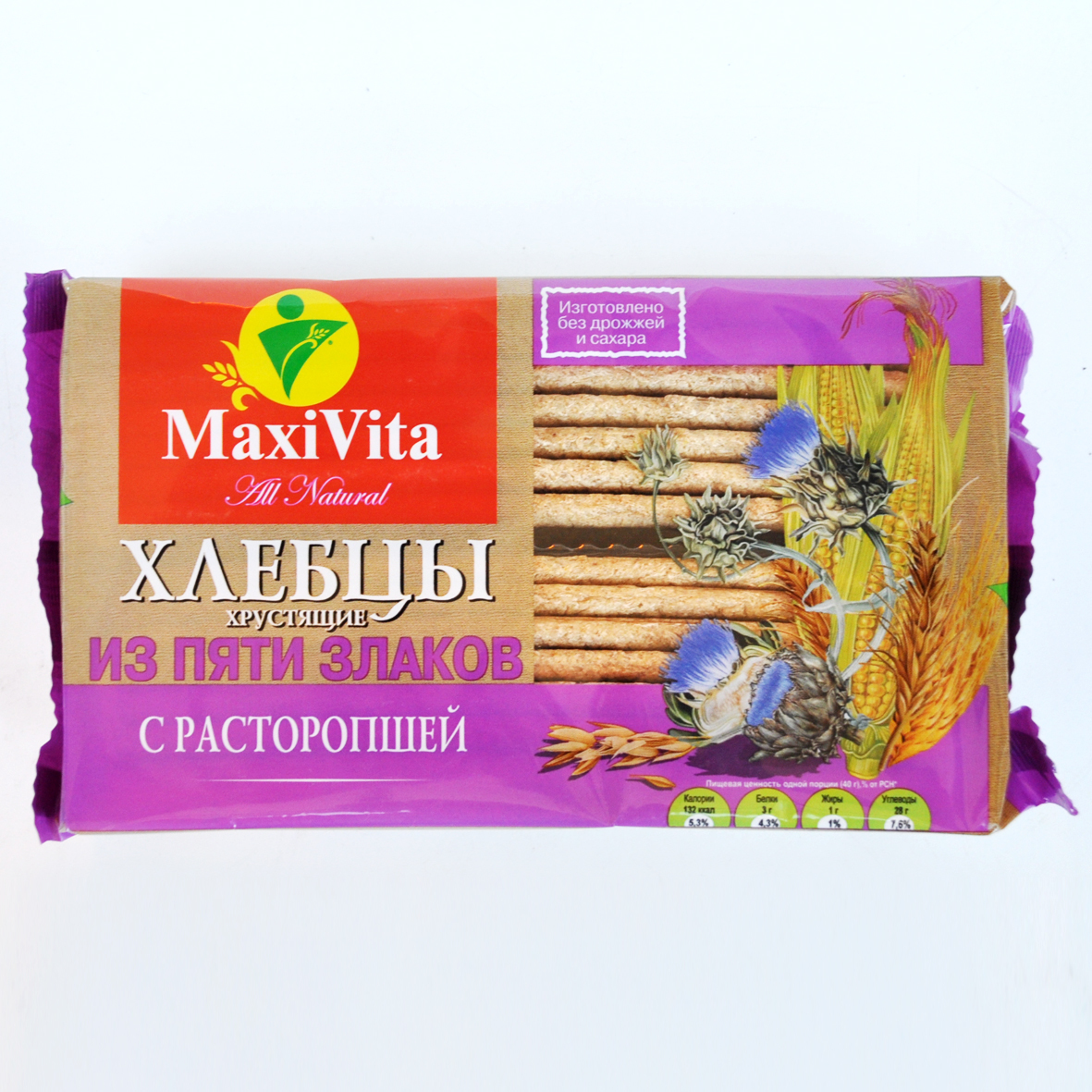 

Хлебцы Maxi Vita 5 злаков с расторопшей 10 шт в упаковке 150 г