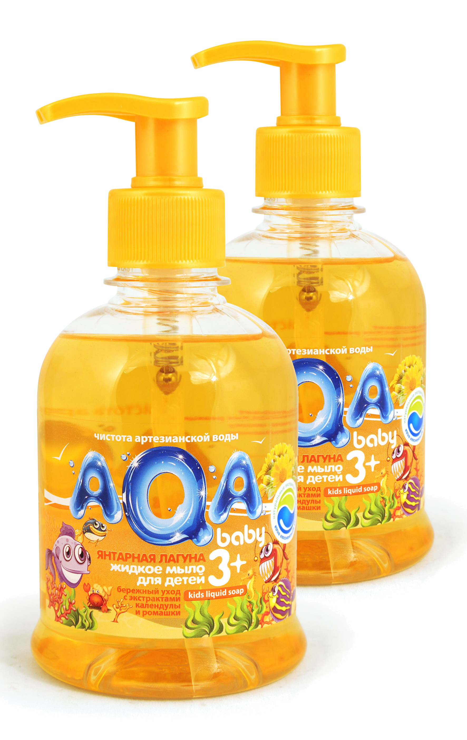 

AQA baby Жидкое мыло для детей «Янтарная лагуна», 300 мл (Набор из 2 штук), Набор