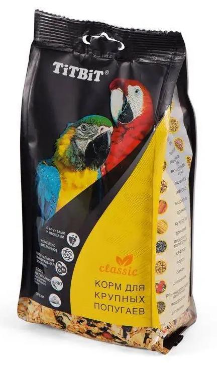 

Сухой корм для крупных попугаев TiTBiT Classic, 500 г, Classic