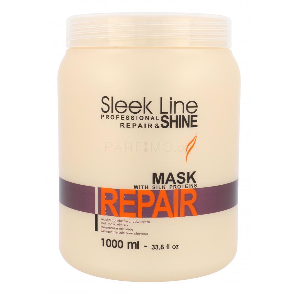 фото Восстанавливающая маска для волос stapiz repair sleek line 1000мл