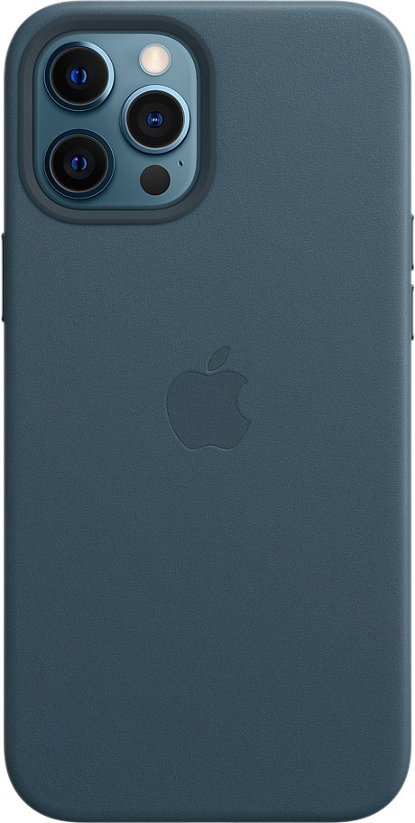 фото Чехол apple для iphone 12 pro max leather magsafe baltic blue