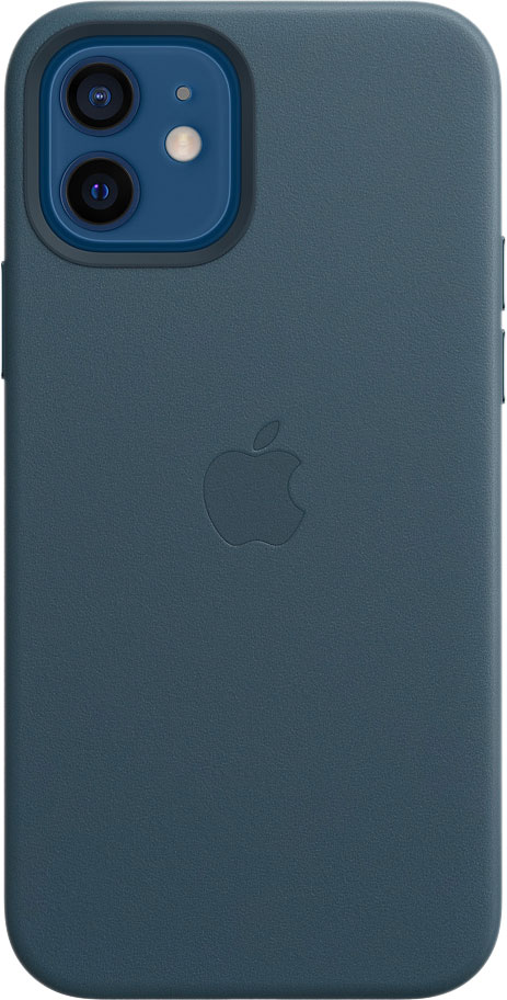 фото Чехол apple для iphone 12 / 12 pro leather magsafe baltic blue