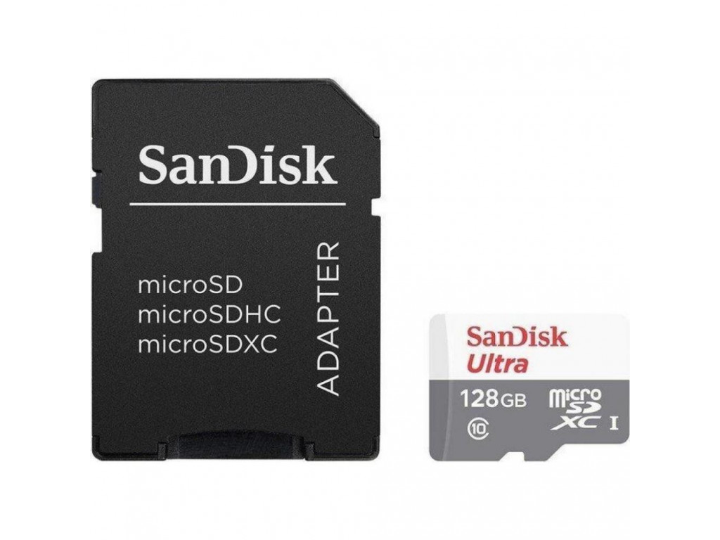

Карта памяти SanDisk Ultra 128GB microSD (SDSQUNR-128G-GN6TA)