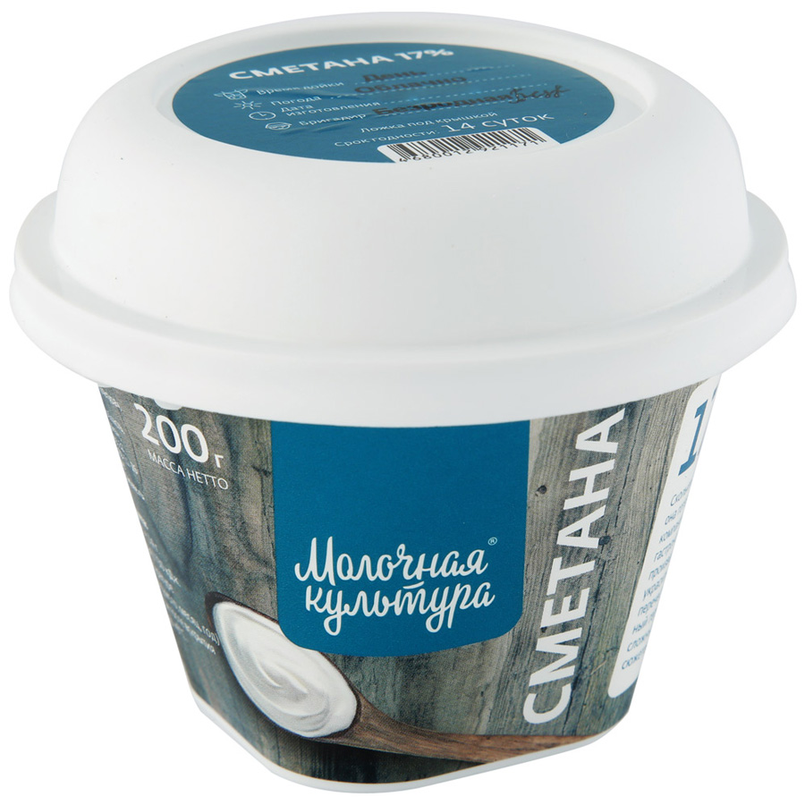 

Сметана Молочная культура 17% 200 г