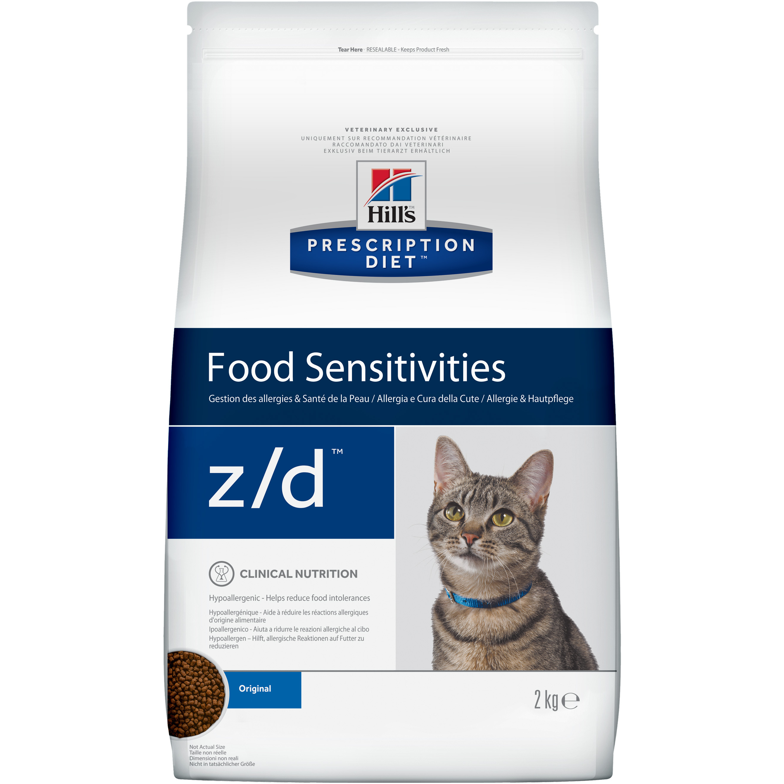 фото Сухой корм для кошек hill's prescription diet food sensitivities, гипоаллергенный, 2кг