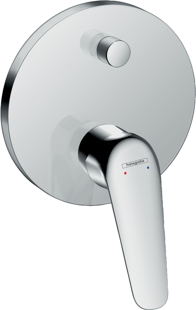 фото Смеситель для ванной с душем hansgrohe 71045000+01800180