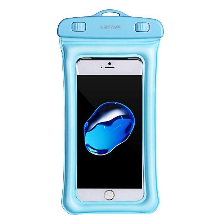 Чехол для смартфона Usams YD007 до 6'' водонепроницаемый, L.Blue (УТ000019949)