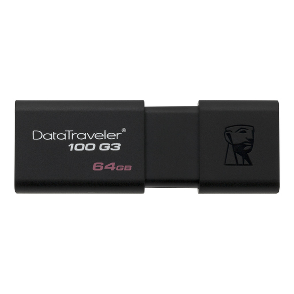 фото Флэш диск kingston 64gb datatraveler 100 g3 (dt100g3/64gb-3p)