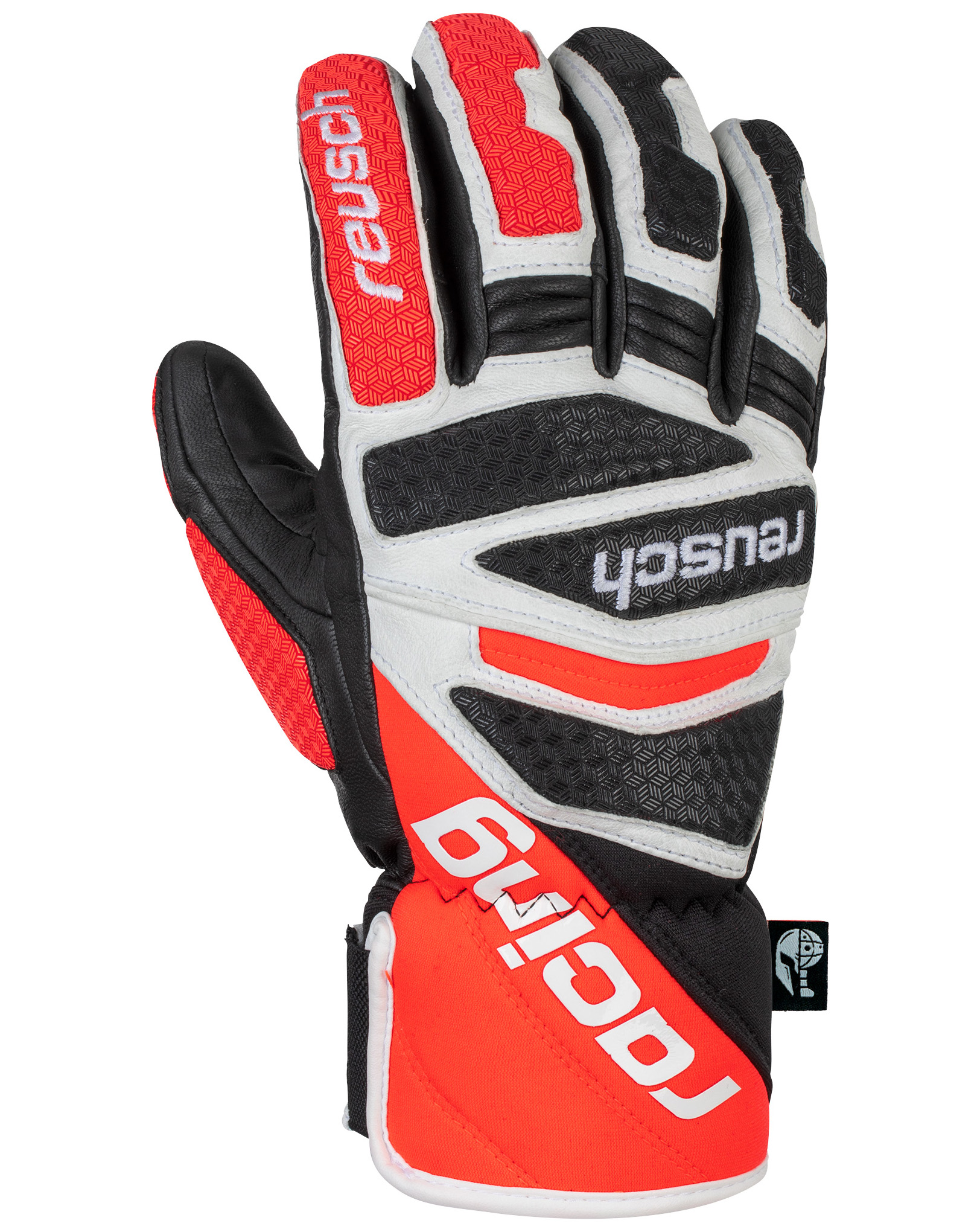 Перчатки Reusch Worldcup Warrior Dh, 2021, black/white/fluo red, 8.5