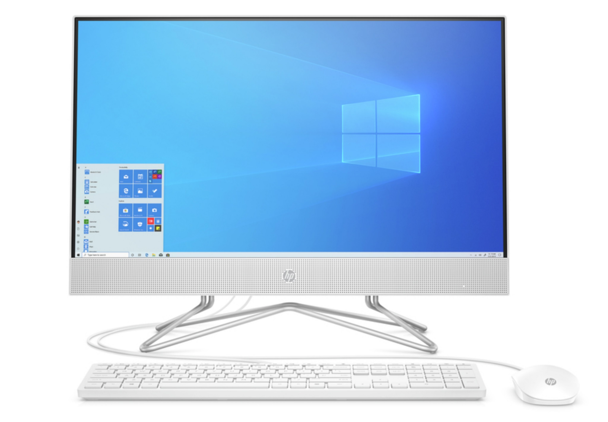 фото Моноблок hp 24-df0055ur (19q36ea) white