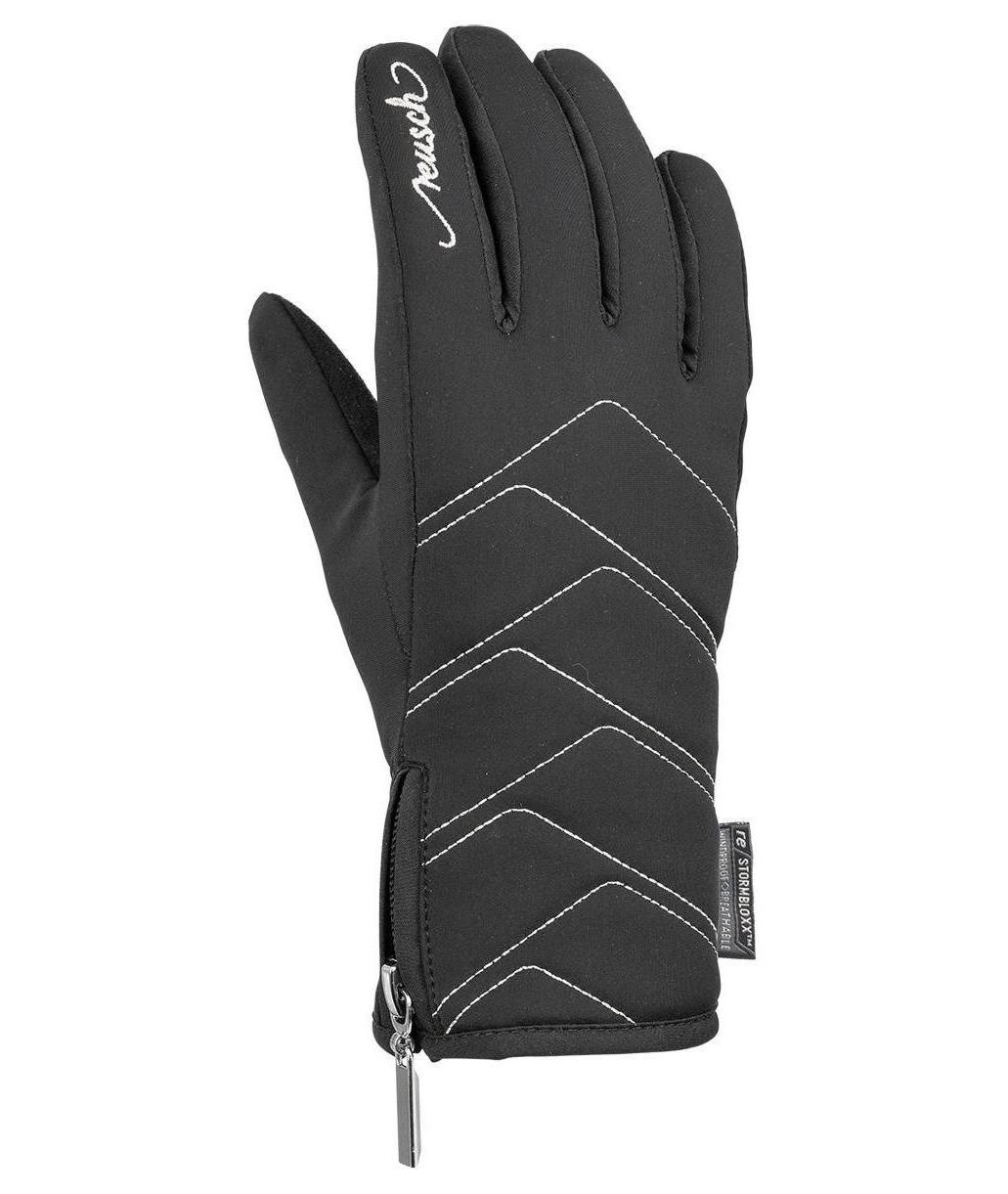 фото Перчатки reusch loredana touch-tec, black/silver, 6.5 inch