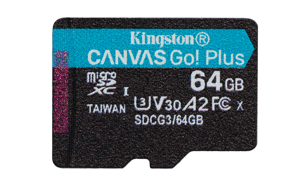 фото Карта памяти kingston 64gb canvas go! plus 170r (sdcg3/64gbsp)