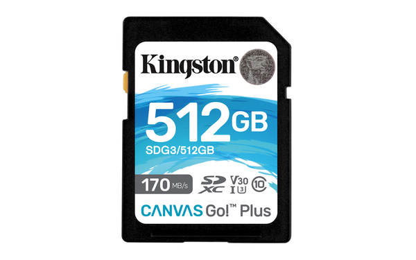 Карта памяти Kingston 512GB Canvas Go Plus 170R SDG3512GB 1202900₽