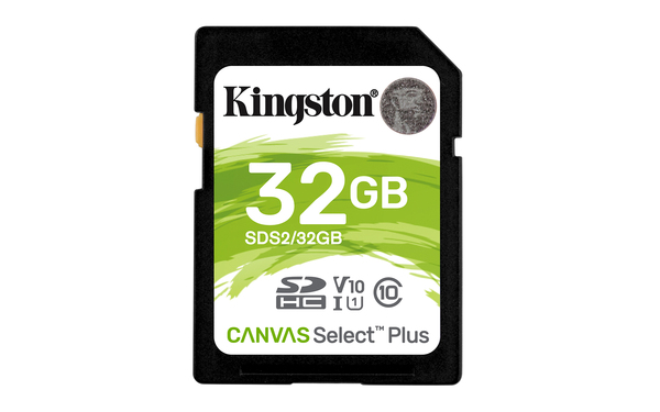 фото Карта памяти kingston 32gb canvas select plus 100r (sds2/32gb)