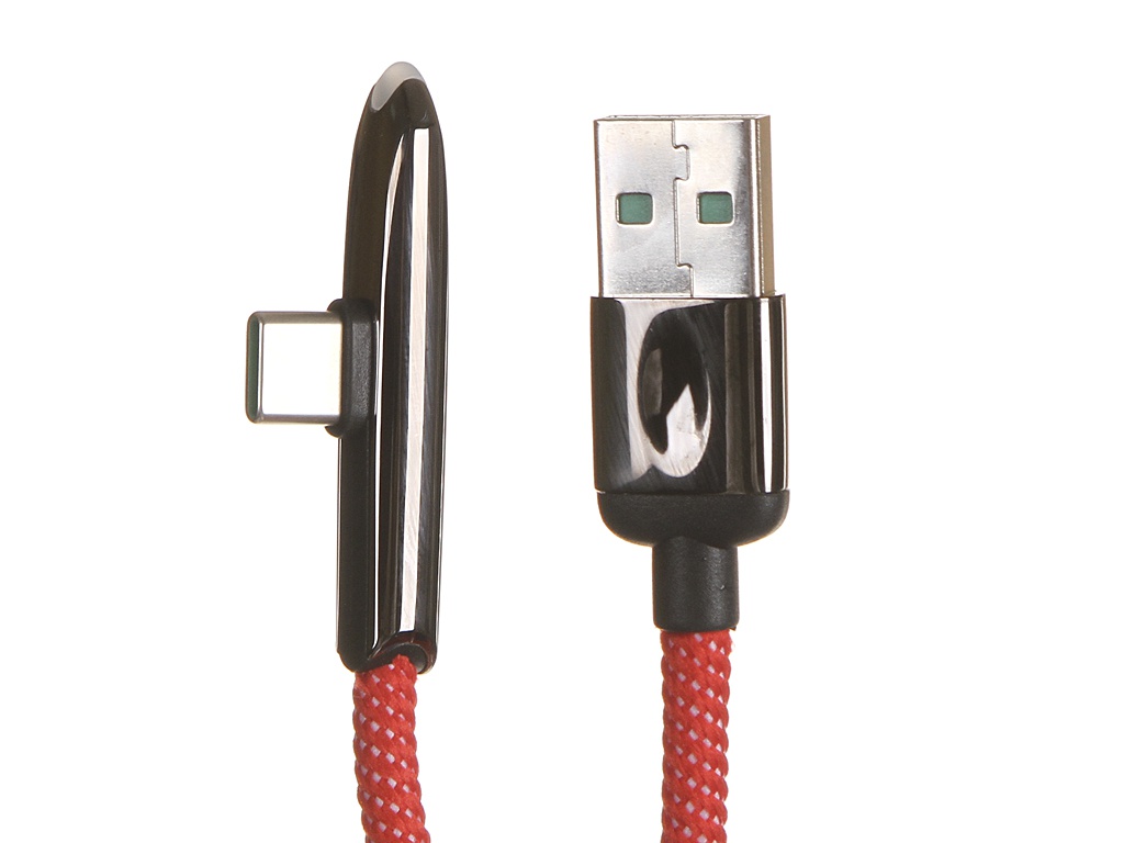 фото Кабель usams u34 usb-a/c, с индик.боковой, red (ут000019975)