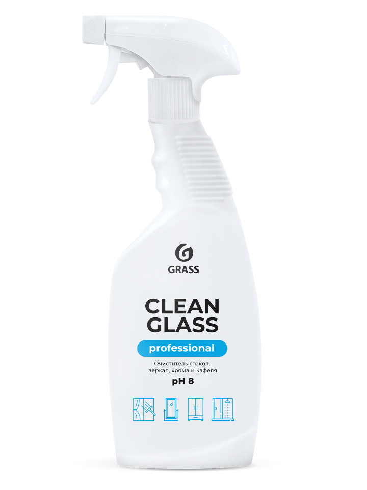 фото Очиститель стекол и зеркал grass clean glass professional, 600 мл