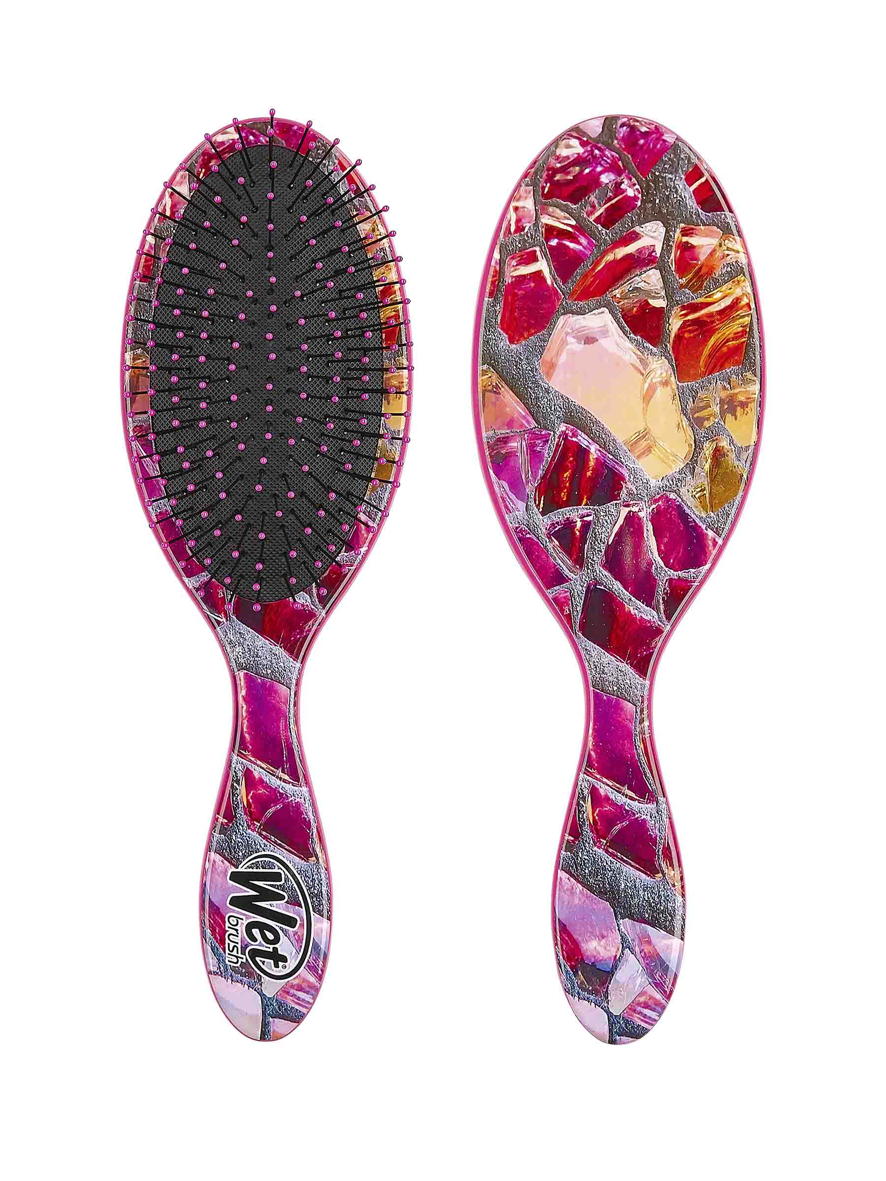 

Щетка для спутанных волос Волшебный сад WET BRUSH MAGIC GARDEN DETANGLE-PINK SLATE