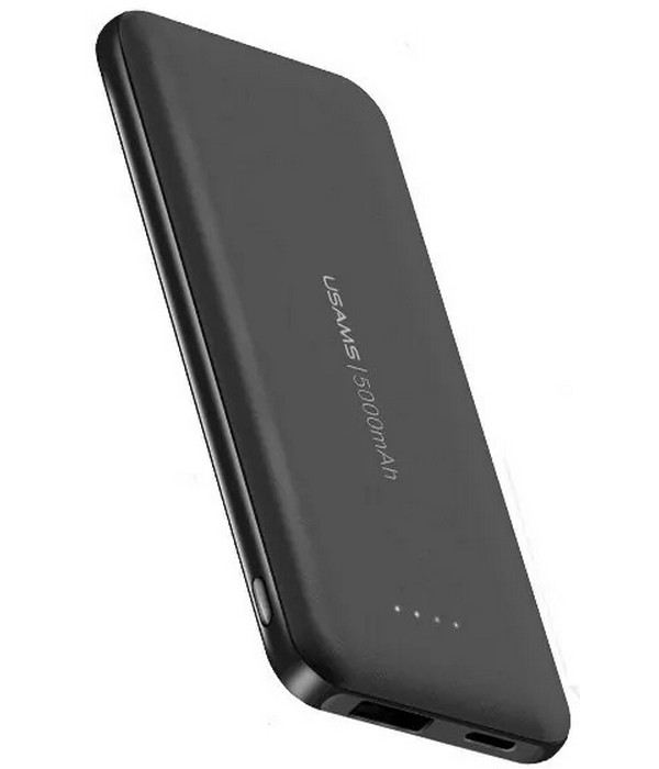 фото Внешний аккумулятор usams us-cd96 5000mah, black (ут000020312)